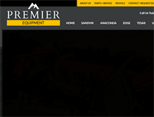 Tablet Screenshot of premierequipmentonline.com